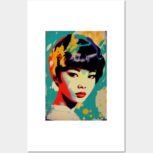 Vintage woman in pop-art style Posters and Art